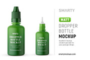 Matt dropper bottle mockup