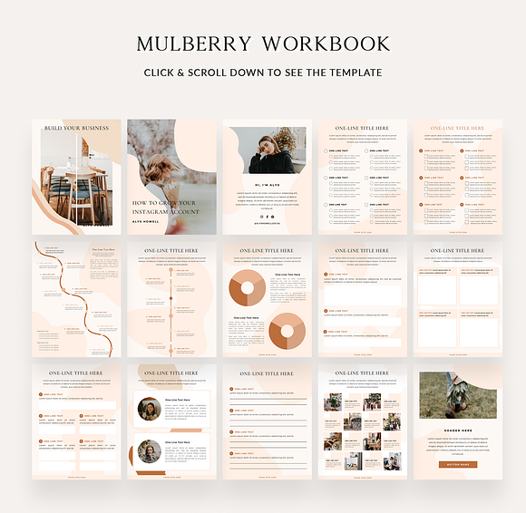 Mulberry Workbook | CANVA in Magazine Templates - product preview 6
