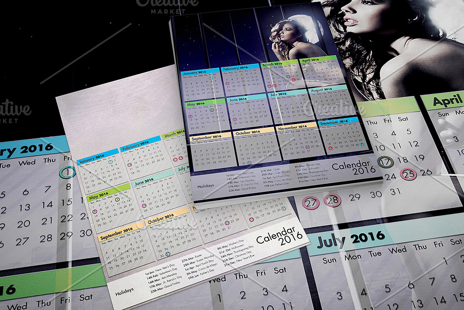 Calendar 2016 Template v2 - A3