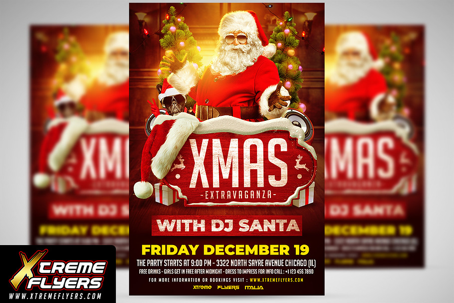 Christmas Party Flyer in Flyer Templates - product preview 8