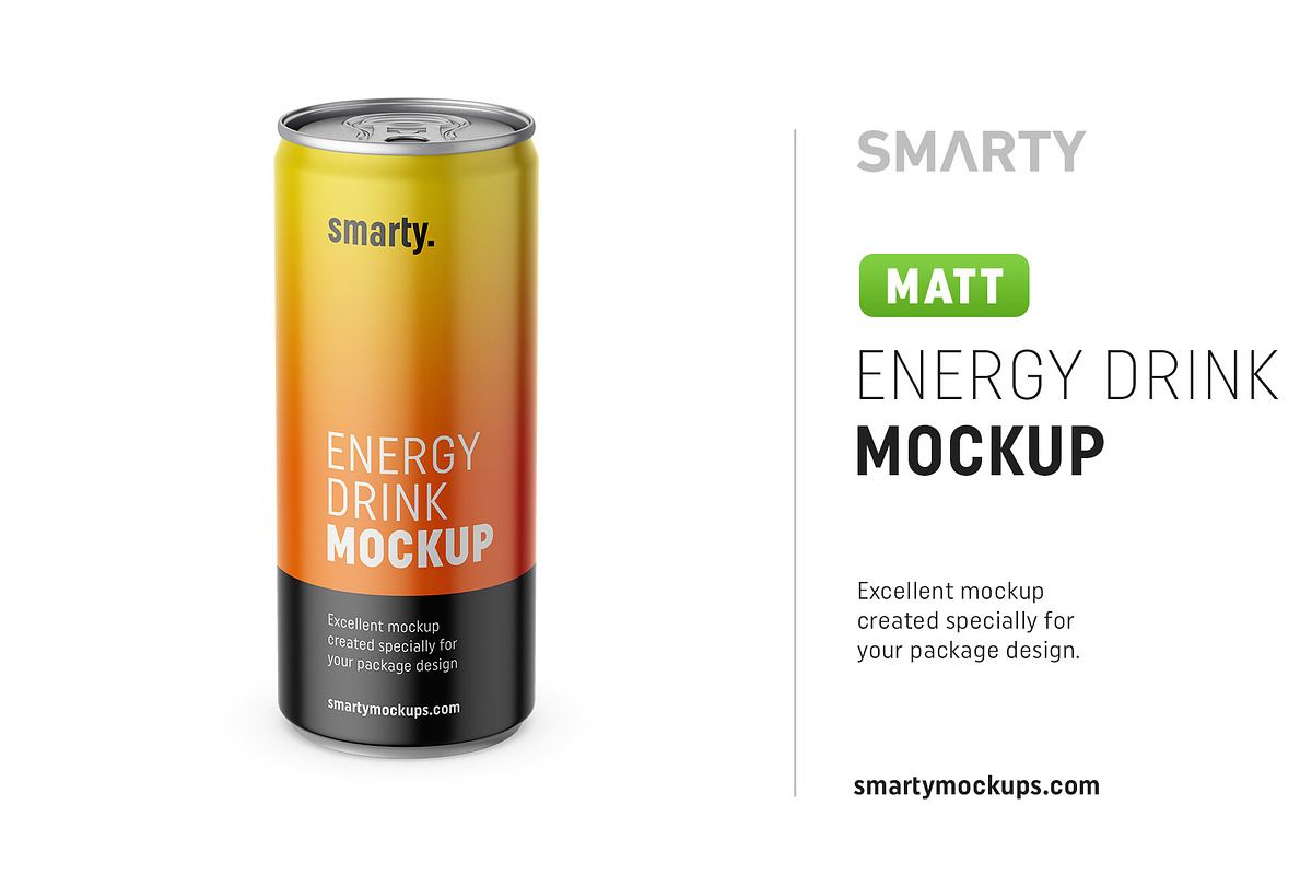 Energy drink mockup in Product Mockups - product preview 8