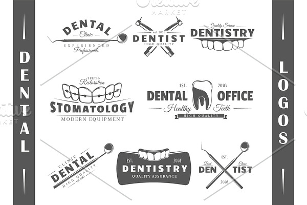 8 Dental Logos Templates Vol.2