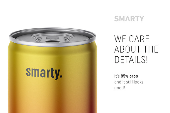 Energy drink can mockup in Product Mockups - product preview 3