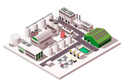 Big factory isometric composition
