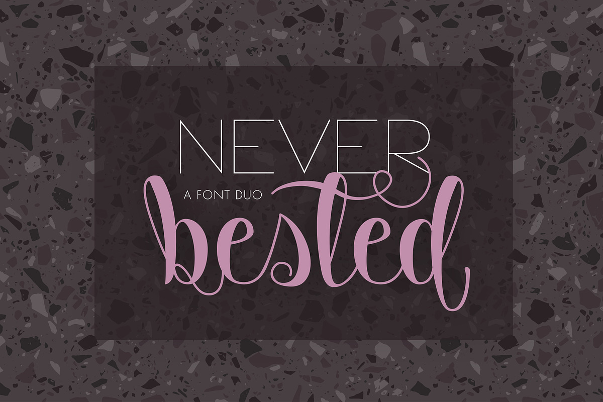 Never Bested | Font Duo in Script Fonts - product preview 8