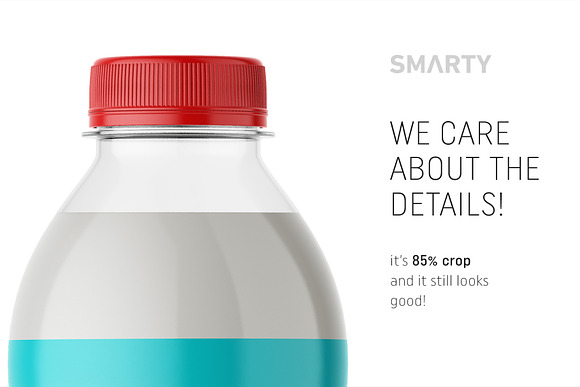 Milk bottle mockup in Product Mockups - product preview 3