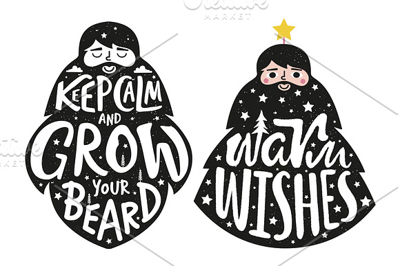 Big bearded set in Illustrations - product preview 1