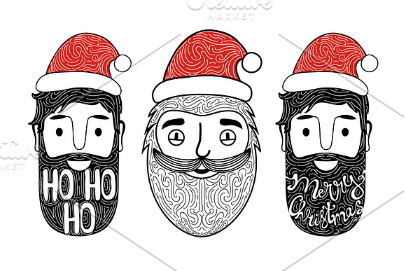 Big bearded set in Illustrations - product preview 2