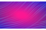 Blue Magenta wave festive abstract