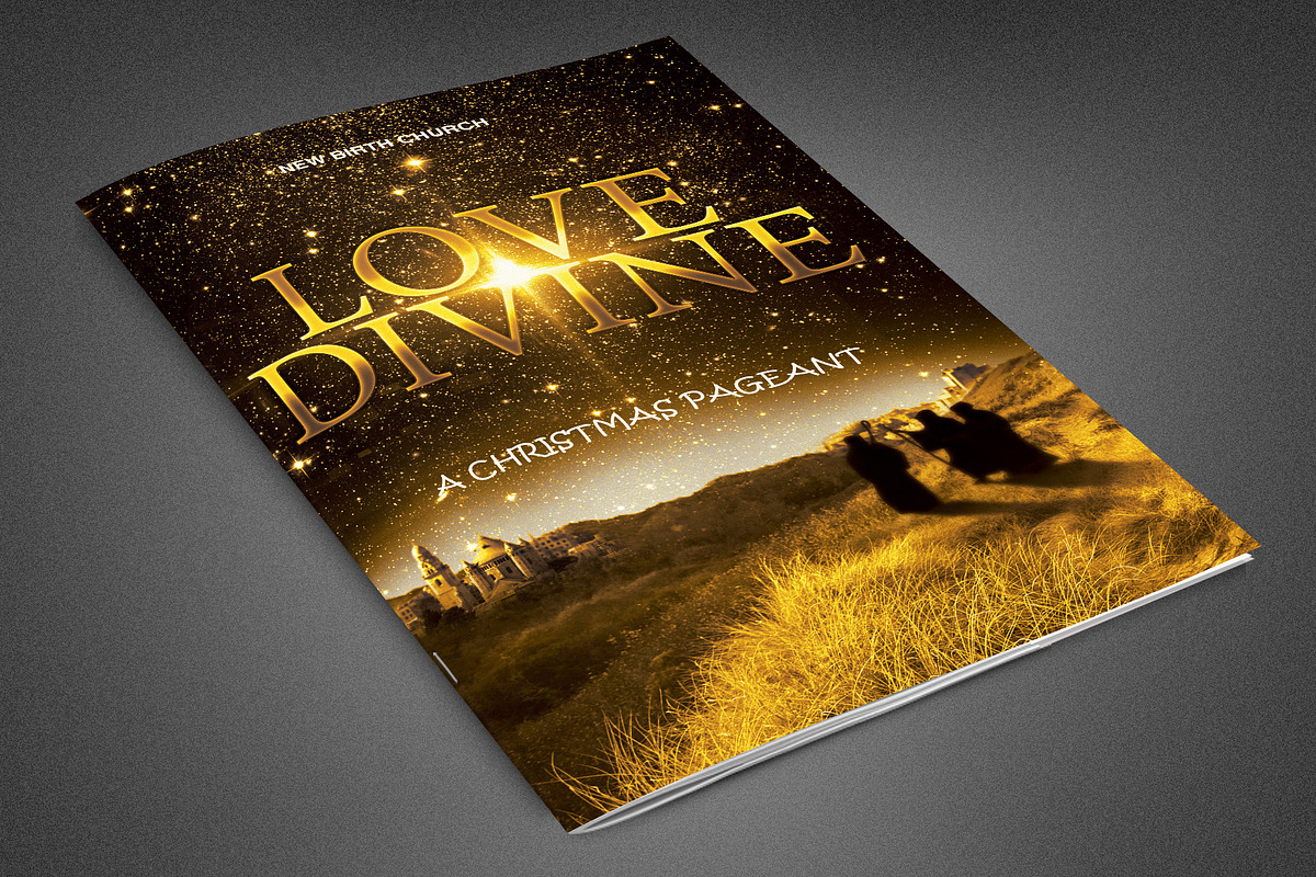 Love Divine Bulletin Template in Brochure Templates - product preview 8
