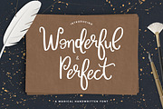 Wonderful & Perfect | A Script Font
