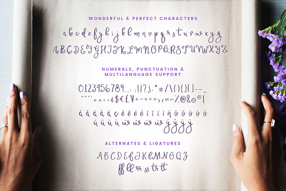 Wonderful & Perfect | A Script Font in Script Fonts - product preview 1