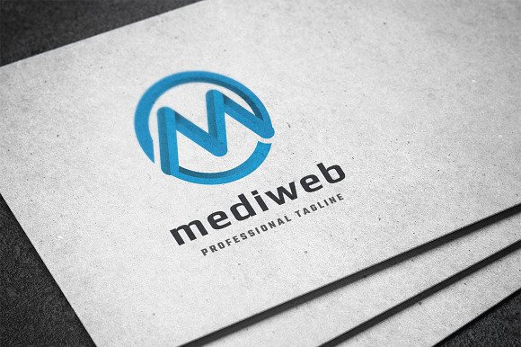 Media Web Letter M Logo in Logo Templates - product preview 1