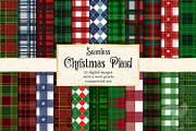 Christmas Plaid Digital Paper