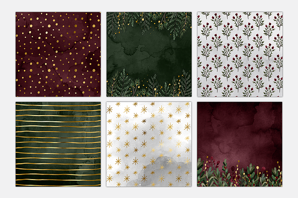 Jolly Christmas Digital Paper in Textures - product preview 1