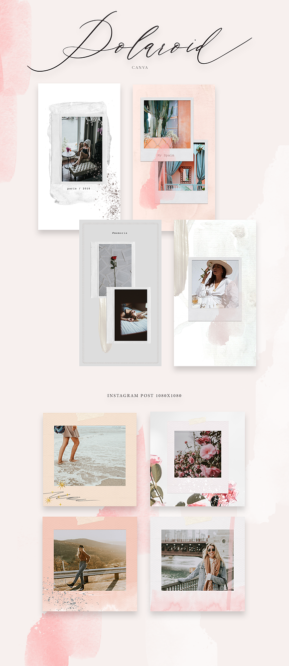 Canva templates for bloggers in Instagram Templates - product preview 6
