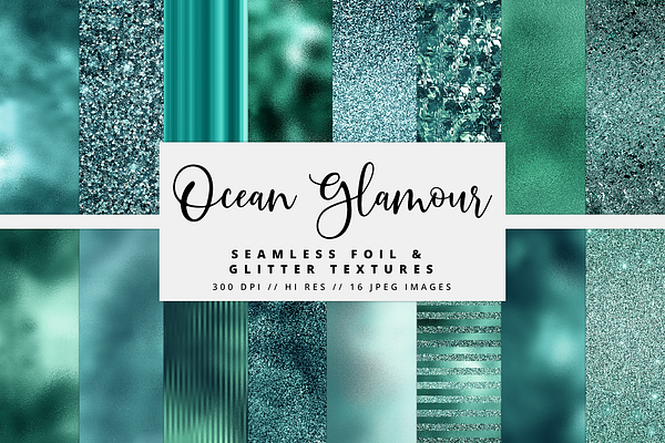 Ocean Glamour Foil Textures