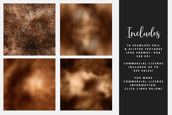 Copper Glamour Foil Textures in Textures - product preview 1