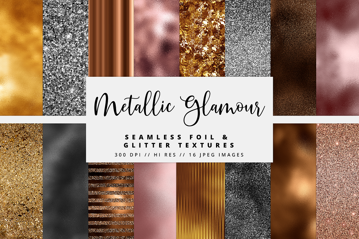 Metallic Glamour Foil Textures in Textures - product preview 8