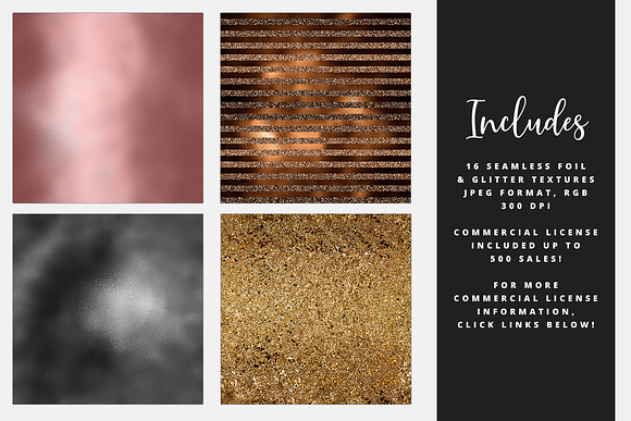 Metallic Glamour Foil Textures in Textures - product preview 1