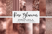 Rose Glamour Foil Textures