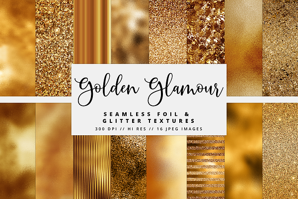 Gold Glamour Foil Textures