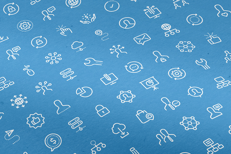 100 Business Line Icons in Business Icons - product preview 8