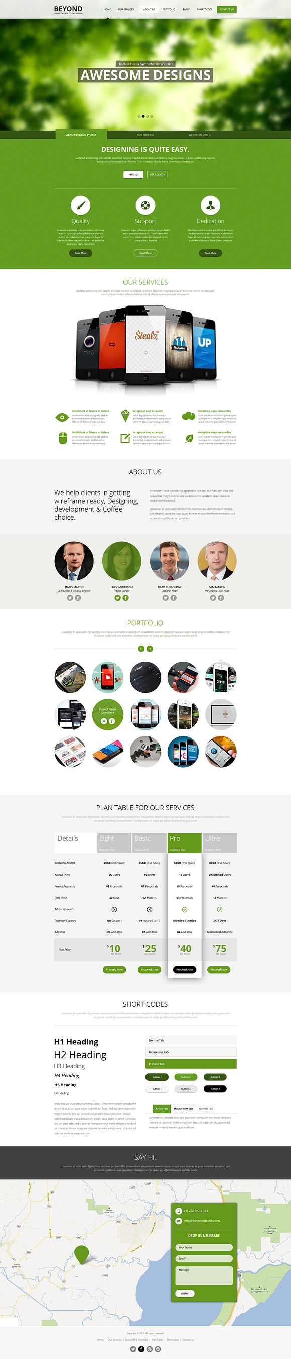 Beyond - One page PSD Template in Landing Page Templates - product preview 1