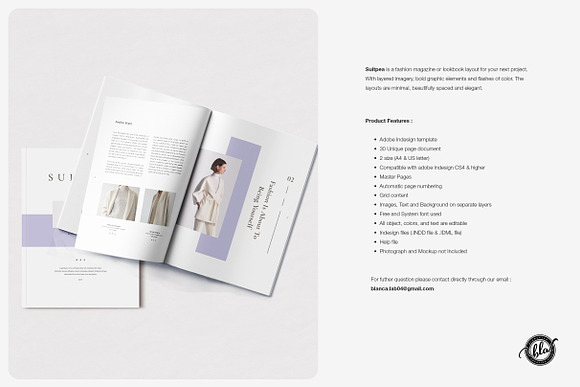 SUITPEA Fashion Magazine & Lookbook in Magazine Templates - product preview 1