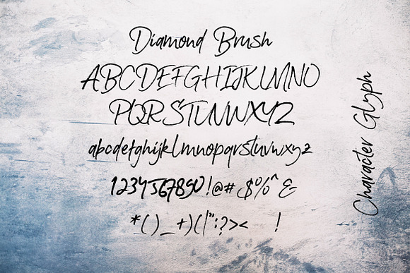 Diamonds Brush in Display Fonts - product preview 5