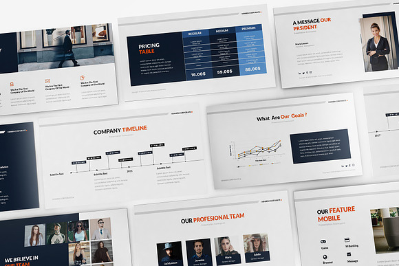 Minnen Corporate Powepoint in PowerPoint Templates - product preview 2