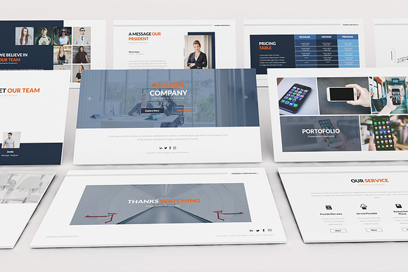Minnen Corporate Powepoint in PowerPoint Templates - product preview 7
