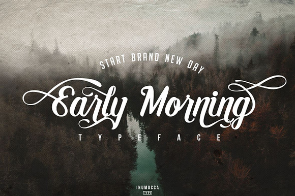 Early Morning Typeface in Display Fonts - product preview 8