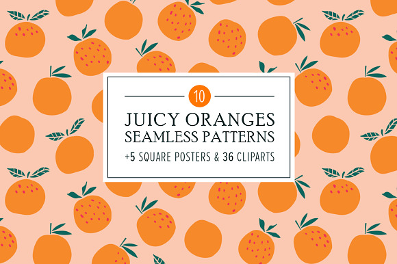 10 Oranges patterns + posters & more in Patterns - product preview 10