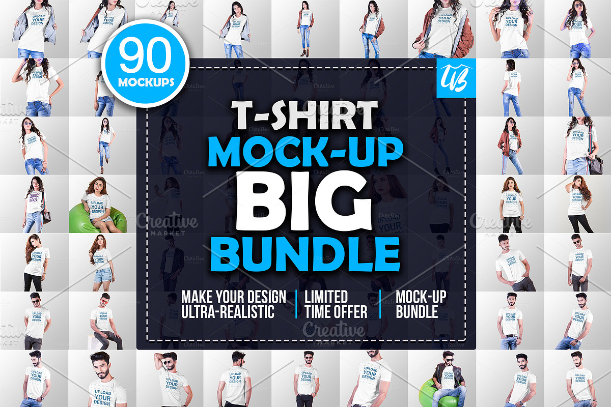 Tshirt Mockup Big Bundle in Product Mockups - product preview 8