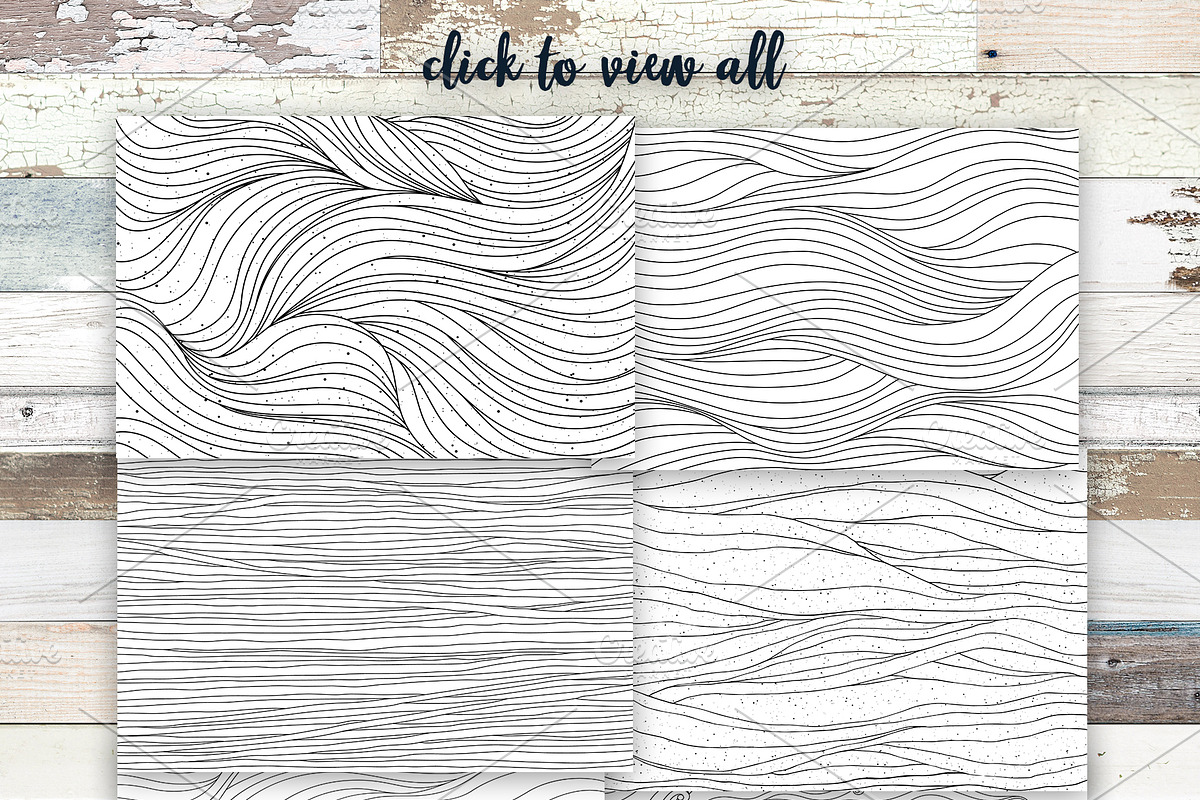 Waves (black and white) in Patterns - product preview 8