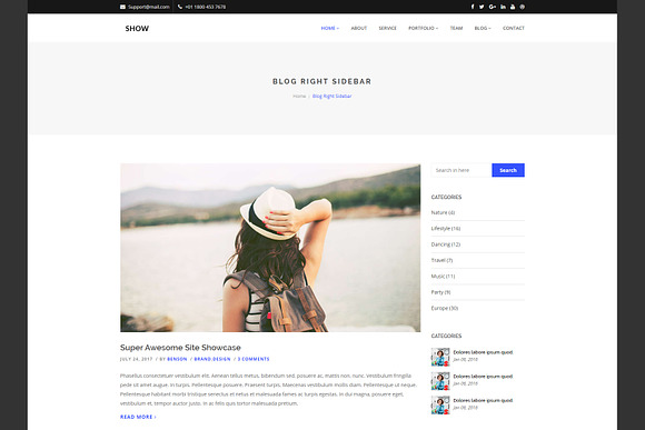 Show - Corporate HTML Template in Bootstrap Themes - product preview 2