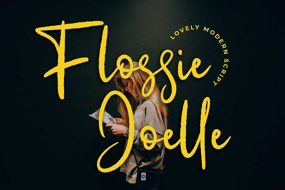 Flossie Joelle Modern Script Font in Script Fonts - product preview 8