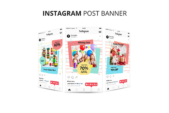 Toys Gift Shop Instagram Post Banner in Instagram Templates - product preview 1