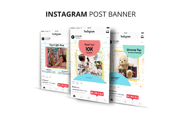 Toys Gift Shop Instagram Post Banner in Instagram Templates - product preview 4
