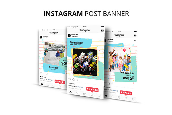 Toys Gift Shop Instagram Post Banner in Instagram Templates - product preview 5