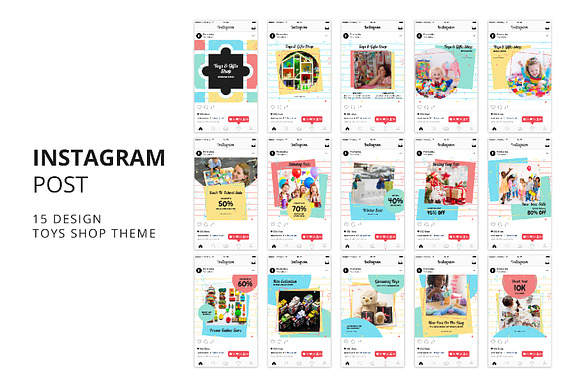 Toys Gift Shop Instagram Post Banner in Instagram Templates - product preview 6