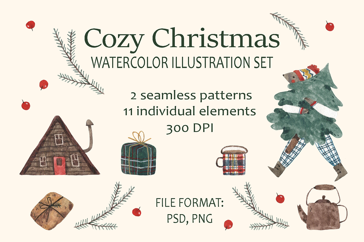 Cozy Christmas in Patterns - product preview 8