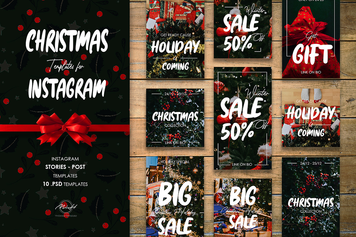 Christmas Instagram Template in Instagram Templates - product preview 8