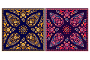 Design for shawl, bandanna, pillow