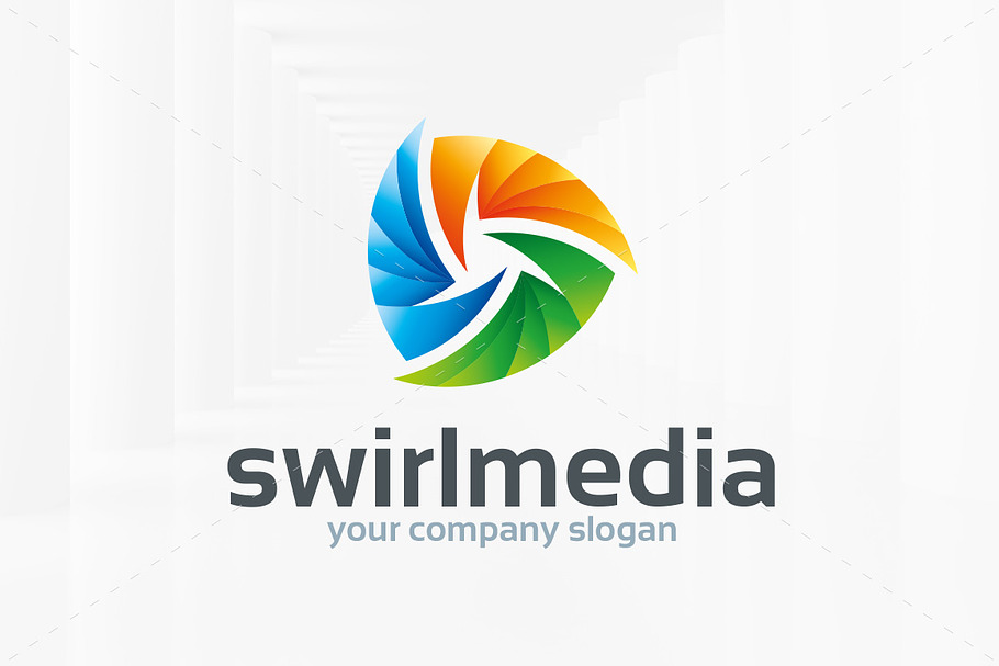 Swirl Media Logo Template in Logo Templates - product preview 8