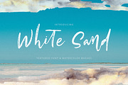 White Sand. Font + Extras.