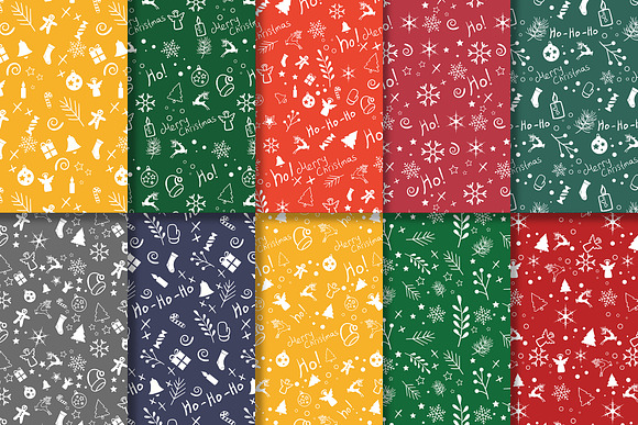 40 Christmas Seamless Patterns in Patterns - product preview 5