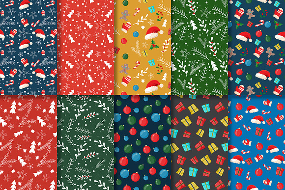 40 Christmas Seamless Patterns in Patterns - product preview 6