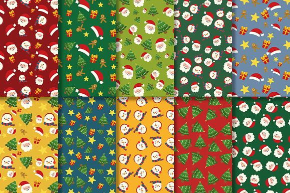 40 Christmas Seamless Patterns in Patterns - product preview 7